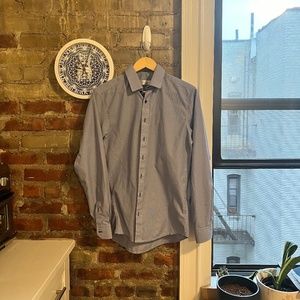 The Boyfriend Sale! Blue Camisería Europea Houndstooth buttondown shirt